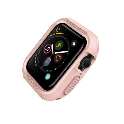 Silicone Shockproof Watch Protective Case For Apple Watch Series 9 / 8 / 7 45mm(Pink) - Watch Cases by buy2fix | Online Shopping UK | buy2fix
