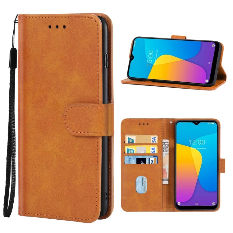 Leather Phone Case For Doogee Y8C / X90(Brown) - More Brand by buy2fix | Online Shopping UK | buy2fix