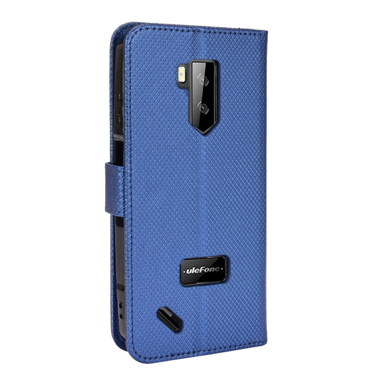 For Ulefone Armor X9 Diamond Texture Leather Phone Case(Blue) - Ulefone Cases by buy2fix | Online Shopping UK | buy2fix