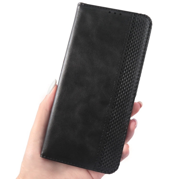 For Doogee S96 Pro Magnetic Buckle Retro Texture Leather Phone Case(Black) - Doogee Cases by buy2fix | Online Shopping UK | buy2fix