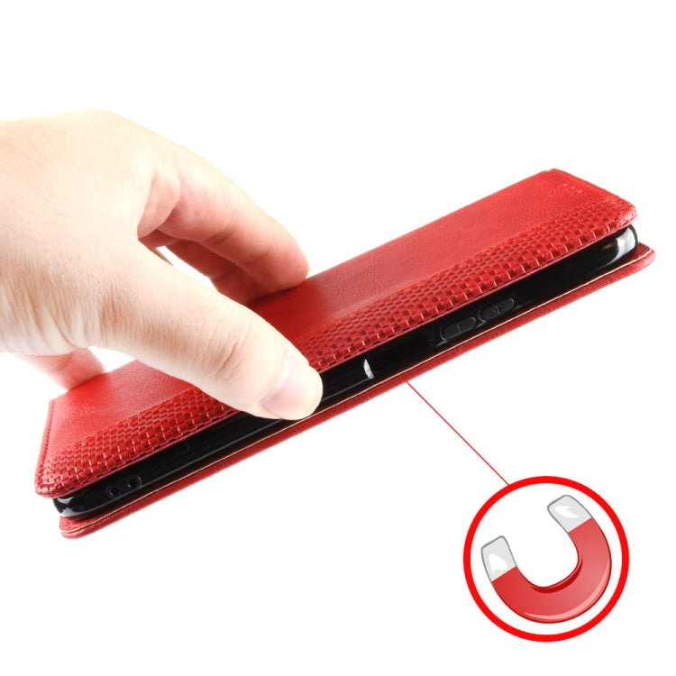 For Ulefone Armor 8 Magnetic Buckle Retro Texture Leather Phone Case(Red) - Ulefone Cases by buy2fix | Online Shopping UK | buy2fix
