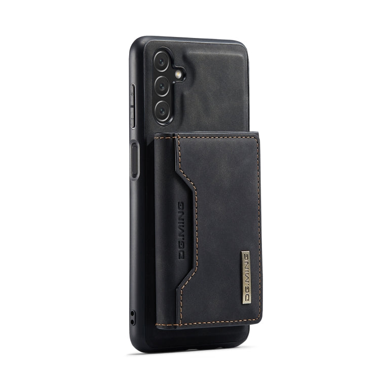 For Samsung Galaxy A13 5G DG.MING M2 Series 3-Fold Multi Card Bag Phone Case(Black) - Galaxy Phone Cases by DG.MING | Online Shopping UK | buy2fix