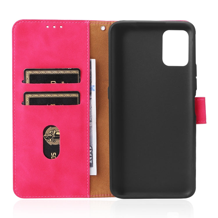 For Umidigi Power 5S Skin Feel Magnetic Buckle Calf Texture PU Phone Case(Rose Red) - Doogee Cases by buy2fix | Online Shopping UK | buy2fix