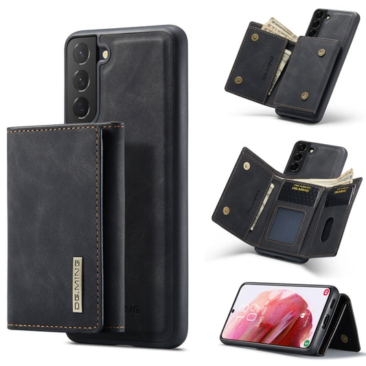 For Samsung Galaxy S22 5G DG.MING M1 Series 3-Fold Multi Card Wallet Phone Case(Black) - Galaxy S22 5G Cases by DG.MING | Online Shopping UK | buy2fix