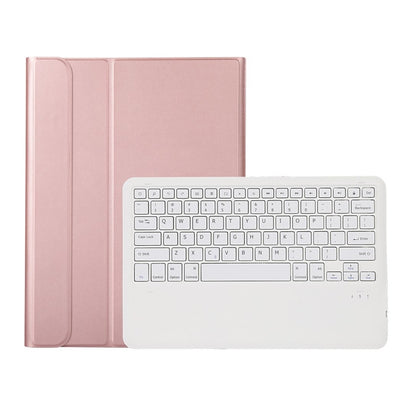 A800B Split Bluetooth Keyboard Leather Case with Holder & Pen Slot For Samsung Galaxy Tab S8+ X800(Rose Gold) - Samsung Keyboard by buy2fix | Online Shopping UK | buy2fix