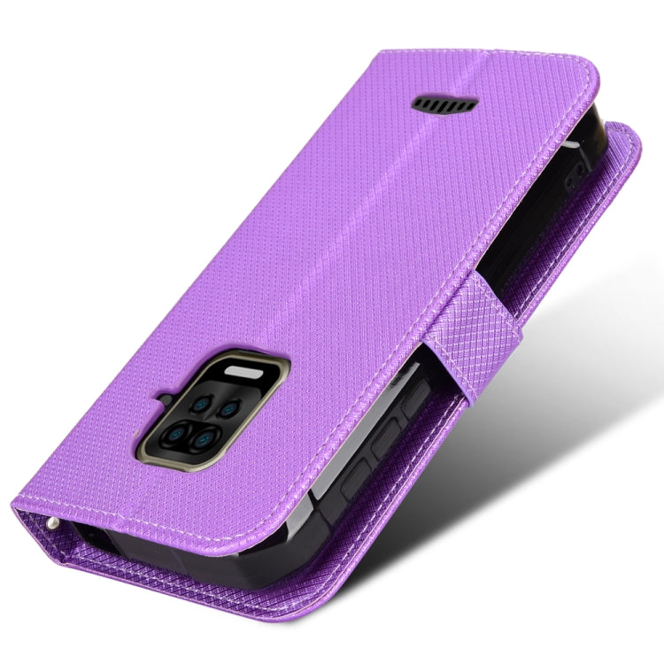 For Doogee S59 / S59 Pro Diamond Texture Leather Phone Case(Purple) - Doogee Cases by buy2fix | Online Shopping UK | buy2fix