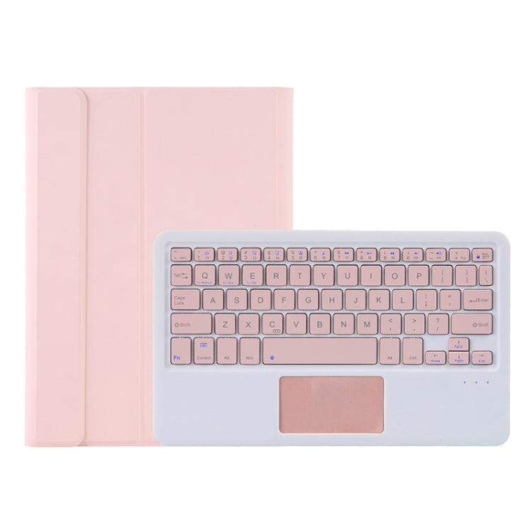 A08B-A Candy Color Bluetooth Keyboard Leather Case with Pen Slot & Touchpad For Samsung Galaxy Tab A8 2021 SM-X205 / SM-X200(Pink) - Samsung Keyboard by buy2fix | Online Shopping UK | buy2fix