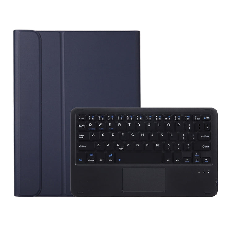 A08B-A Bluetooth Keyboard Leather Case with Pen Slot & Touchpad For Samsung Galaxy Tab A8 2021 SM-X205 / SM-X200(Blue) - Samsung Keyboard by buy2fix | Online Shopping UK | buy2fix