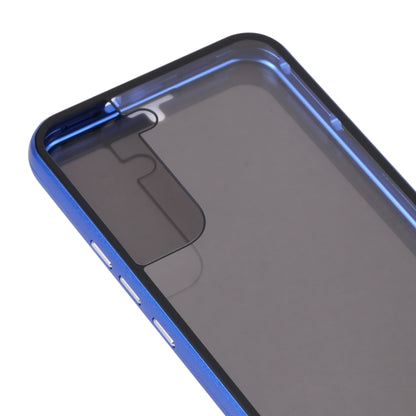 For Samsung Galaxy S22 5G Anti-peeping Magnetic Double-sided Tempered Glass Phone Case(Blue) - Galaxy S22 5G Cases by buy2fix | Online Shopping UK | buy2fix
