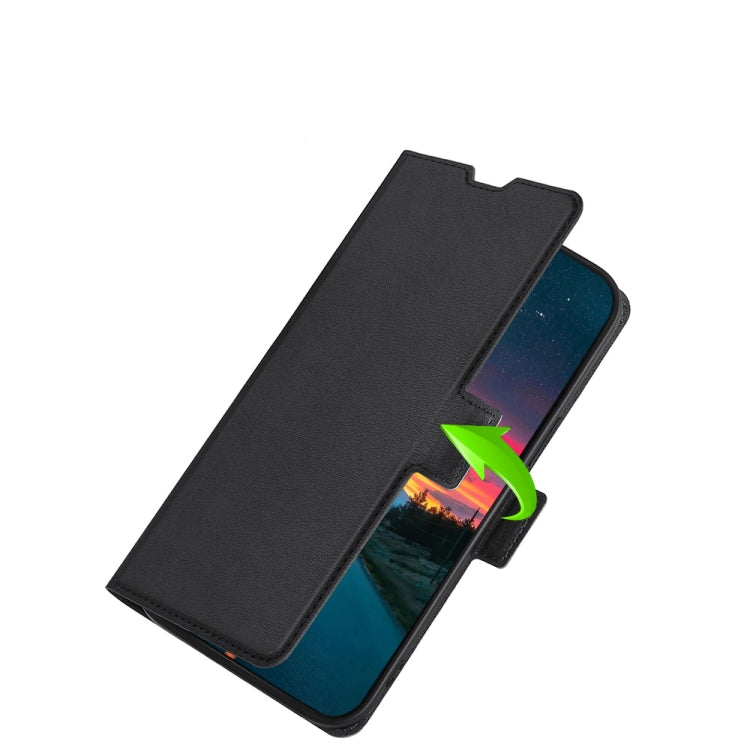 For Blackview A55 Ultra-thin Voltage Side Buckle PU + TPU Leather Phone Case(Black) - More Brand by buy2fix | Online Shopping UK | buy2fix