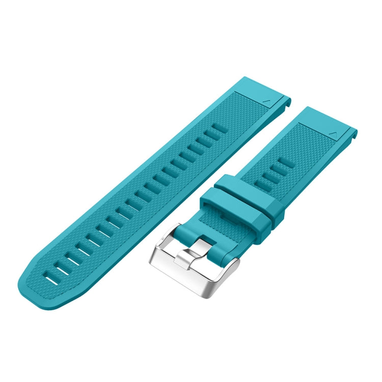 For Garmin Fenix 5 Silicone Watch Band(Official Blue) - Watch Bands by buy2fix | Online Shopping UK | buy2fix