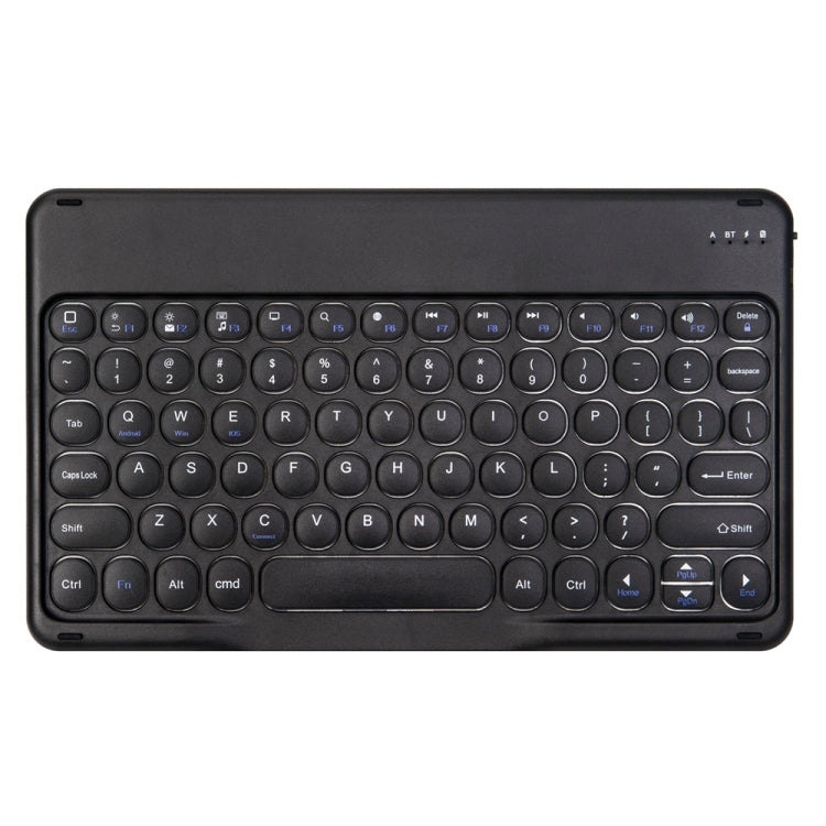 Round Cap Bluetooth Keyboard Leather Case with Pen Slot for Samsung Galaxy Tab S6 Lite, Specification:without Touchpad(Dark Blue+Black Keyboard) - Samsung Keyboard by buy2fix | Online Shopping UK | buy2fix