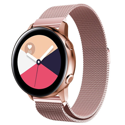 For Galaxy Watch Active Milanese Watch Band(Rose Pink) - Watch Bands by buy2fix | Online Shopping UK | buy2fix