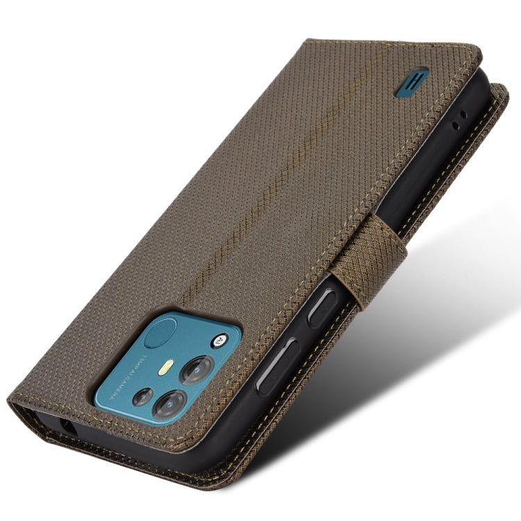 For Blackview A55 Pro Diamond Texture Leather Phone Case(Brown) - More Brand by buy2fix | Online Shopping UK | buy2fix