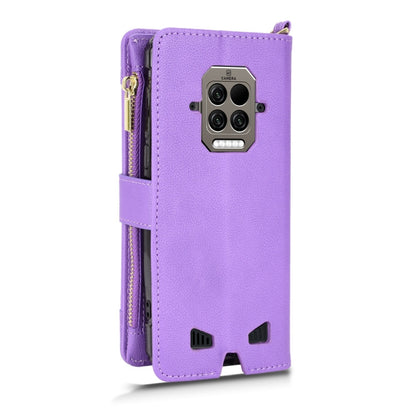 For Doogee S86 / S86 Pro Litchi Texture Zipper Leather Phone Case(Purple) - Doogee Cases by buy2fix | Online Shopping UK | buy2fix