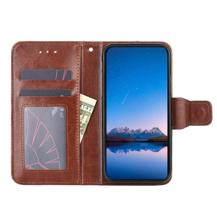 For Blackview A55 Crystal Texture Leather Phone Case(Brown) - More Brand by buy2fix | Online Shopping UK | buy2fix