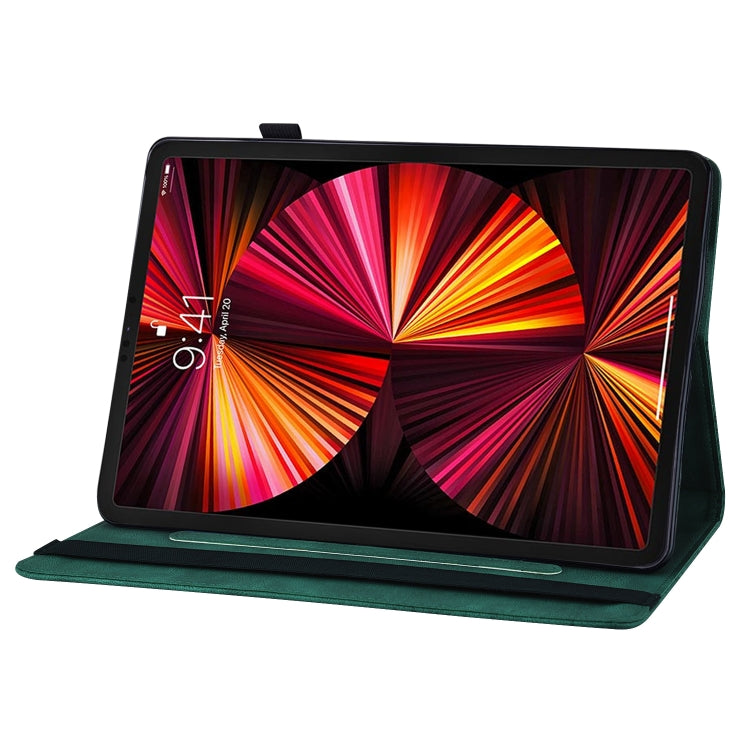 For iPad Pro 11 2022 / 2021 / 2020 / Air 2020 10.9 / 11 2024 Big Butterfly Embossed Smart Leather Tablet Case(Green) - iPad Pro 11 (2022/2021) Cases by buy2fix | Online Shopping UK | buy2fix