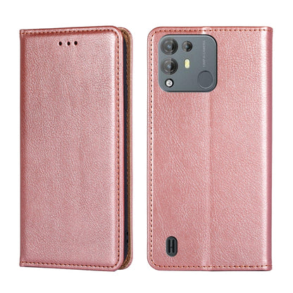 For Blackview A55 Pro Pure Color Magnetic Leather Phone Case(Rose Gold) - More Brand by buy2fix | Online Shopping UK | buy2fix