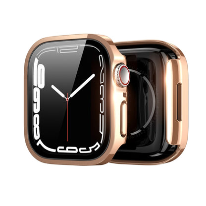 DUX DUCIS Electroplated PC Watch Case For Apple Watch Series 9 / 8 / 7 45mm(Rose Gold) - Watch Cases by DUX DUCIS | Online Shopping UK | buy2fix