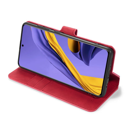 For Galaxy A51 DG.MING Retro Oil Side Horizontal Flip Case with Holder & Card Slots & Wallet(Red) - Galaxy Phone Cases by DG.MING | Online Shopping UK | buy2fix