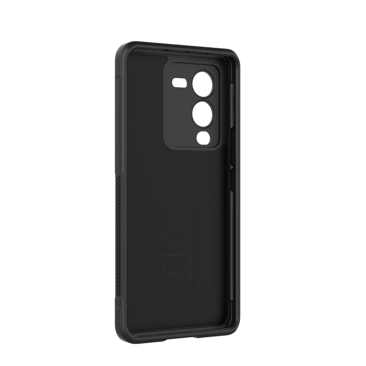 For vivo S15 Pro 5G Magic Shield TPU + Flannel Phone Case(Red) - vivo Cases by buy2fix | Online Shopping UK | buy2fix