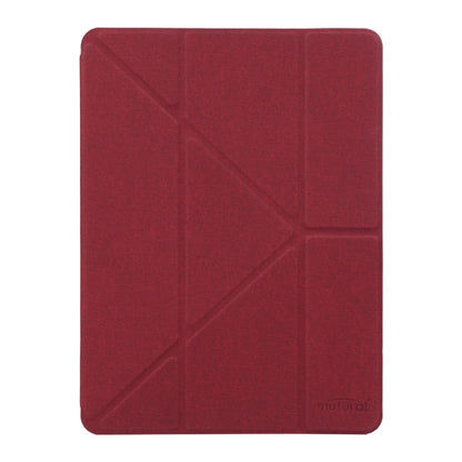 Mutural King Kong Series Deformation Holder Leather Tablet Case For iPad 9.7 2018 / 2017(Red) - iPad 9.7 (2018) & (2017) Cases by Mutural | Online Shopping UK | buy2fix