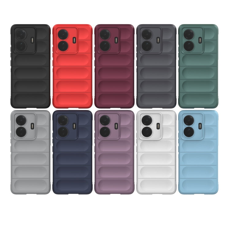 For vivo s15e Magic Shield TPU + Flannel Phone Case(Red) - vivo Cases by buy2fix | Online Shopping UK | buy2fix
