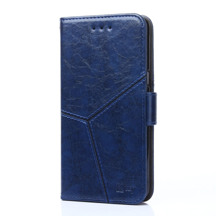 For Blackview A70 Geometric Stitching Horizontal Flip Leather Phone Case(Blue) - More Brand by buy2fix | Online Shopping UK | buy2fix