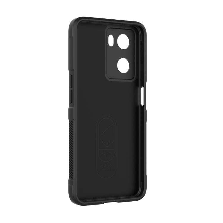 For OPPO A57 4G Global Magic Shield TPU + Flannel Phone Case(White) - OPPO Cases by buy2fix | Online Shopping UK | buy2fix