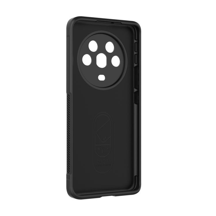 For Honor Magic4 Magic Shield TPU + Flannel Phone Case(Dark Green) - Honor Cases by buy2fix | Online Shopping UK | buy2fix