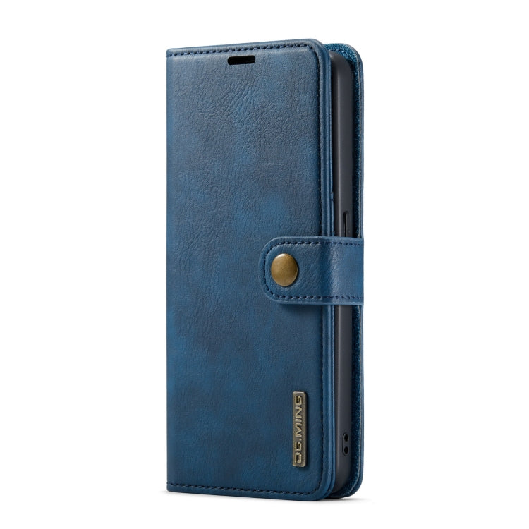 For OnePlus Ace & 10R DG.MING Crazy Horse Texture Detachable Magnetic Leather Phone Case(Blue) - OnePlus Cases by DG.MING | Online Shopping UK | buy2fix