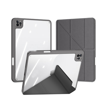 For iPad Pro 12.9 2022/2021/2020/2018 DUX DUCIS Magi Series Shockproof Tablet Case(Grey) - iPad Pro 12.9 (2020) Cases by DUX DUCIS | Online Shopping UK | buy2fix