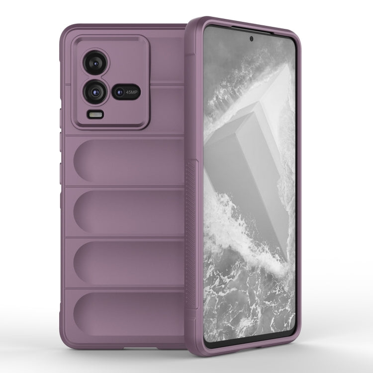For vivo iQOO 10 5G Magic Shield TPU + Flannel Phone Case(Purple) - vivo Cases by buy2fix | Online Shopping UK | buy2fix
