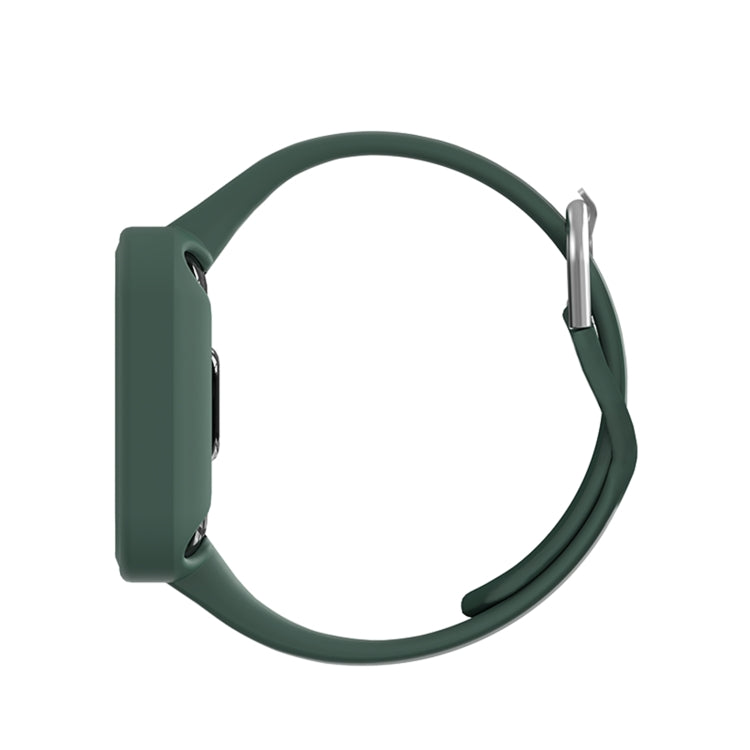 For Xiaomi Redmi Watch 2 / Watch 2 Lite Solid Color Silicone Integrated Watch Band(Pine Green) - Watch Bands by buy2fix | Online Shopping UK | buy2fix