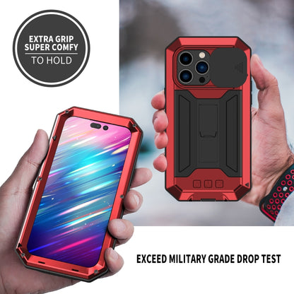 For iPhone 14 Pro R-JUST Shockproof Life Waterproof Dust-proof Case(Red) - iPhone 14 Pro Cases by R-JUST | Online Shopping UK | buy2fix