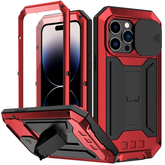 For iPhone 14 Pro Max R-JUST Shockproof Life Waterproof Dust-proof Case (Red) - iPhone 14 Pro Max Cases by R-JUST | Online Shopping UK | buy2fix
