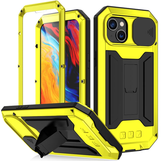 For iPhone 14 R-JUST Shockproof Life Waterproof Dust-proof Case (Yellow) - iPhone 14 Cases by R-JUST | Online Shopping UK | buy2fix