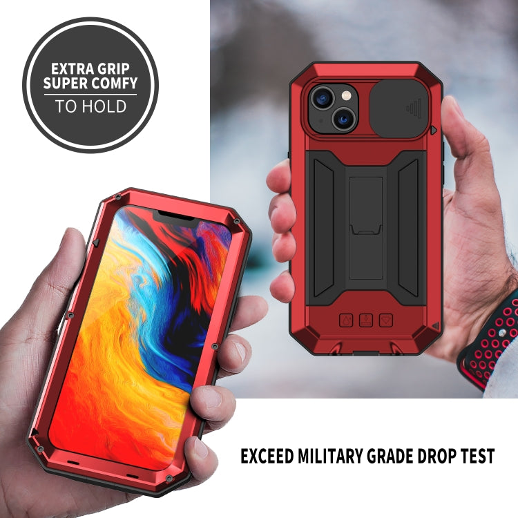 For iPhone 14 R-JUST Shockproof Life Waterproof Dust-proof Case (Red) - iPhone 14 Cases by R-JUST | Online Shopping UK | buy2fix