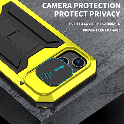 For iPhone 14 Plus R-JUST Shockproof Life Waterproof Dust-proof Case (Yellow) - iPhone 14 Plus Cases by R-JUST | Online Shopping UK | buy2fix