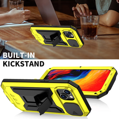 For iPhone 14 Plus R-JUST Shockproof Life Waterproof Dust-proof Case (Yellow) - iPhone 14 Plus Cases by R-JUST | Online Shopping UK | buy2fix