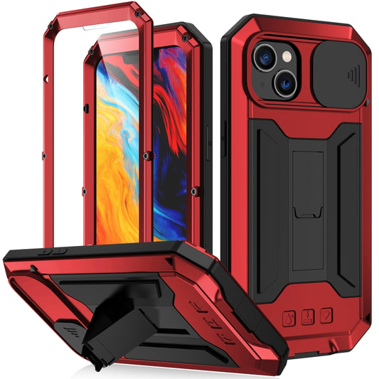 For iPhone 14 Plus R-JUST Shockproof Life Waterproof Dust-proof Case (Red) - iPhone 14 Plus Cases by R-JUST | Online Shopping UK | buy2fix