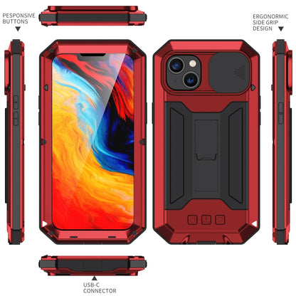 For iPhone 14 Plus R-JUST Shockproof Life Waterproof Dust-proof Case (Red) - iPhone 14 Plus Cases by R-JUST | Online Shopping UK | buy2fix