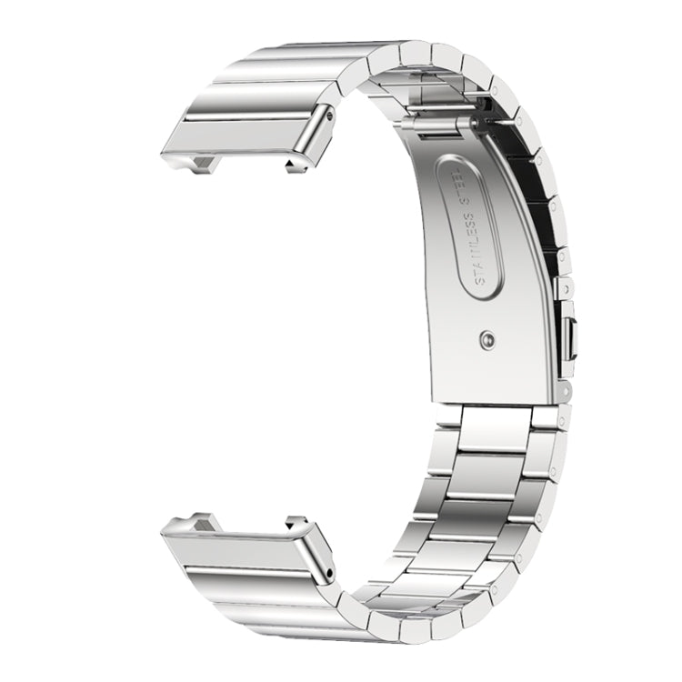 For Xiaomi Mi Band 7 Pro Mijobs Bamboo Stainless Steel Metal Watch Band(Silver) - Watch Bands by MIJOBS | Online Shopping UK | buy2fix