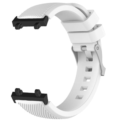 For Amazfit T-Rex 2 Twill Silicone Watch Band(White) - Watch Bands by buy2fix | Online Shopping UK | buy2fix