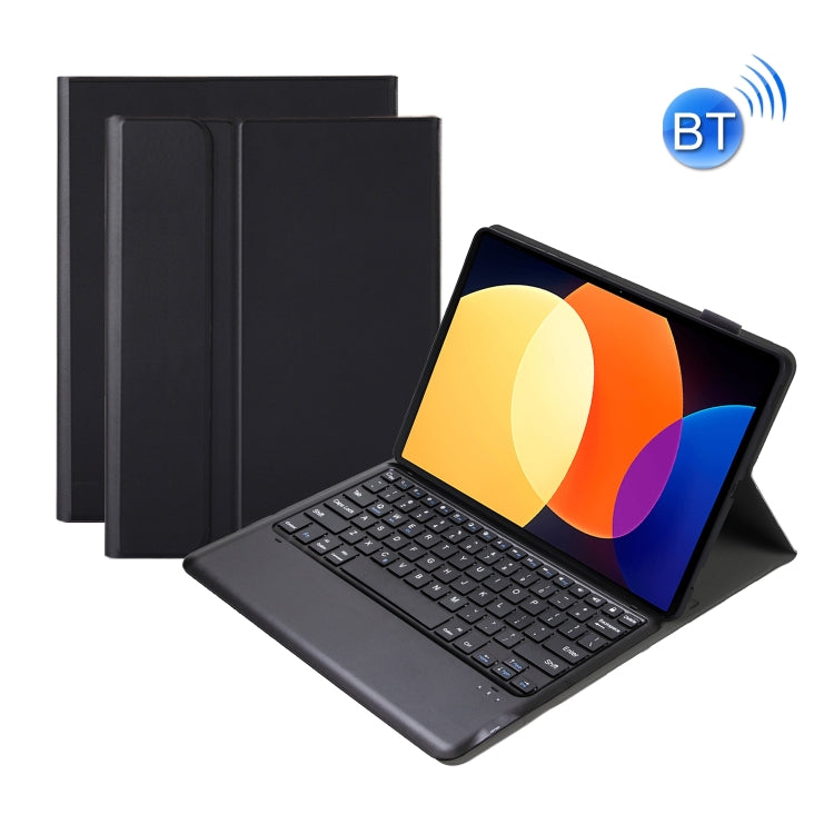 A0N4 Detachable Sheep Pattern TPU Bluetooth Keyboard Tablet Leather Case For Xiaomi Pad 5 Pro 12.4(Black) - More Tablet Cases by buy2fix | Online Shopping UK | buy2fix