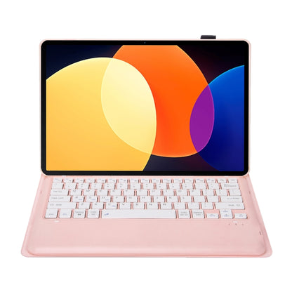 A0N4 Detachable Sheep Pattern TPU Bluetooth Keyboard Tablet Leather Case For Xiaomi Pad 5 Pro 12.4(Pink) - More Tablet Cases by buy2fix | Online Shopping UK | buy2fix