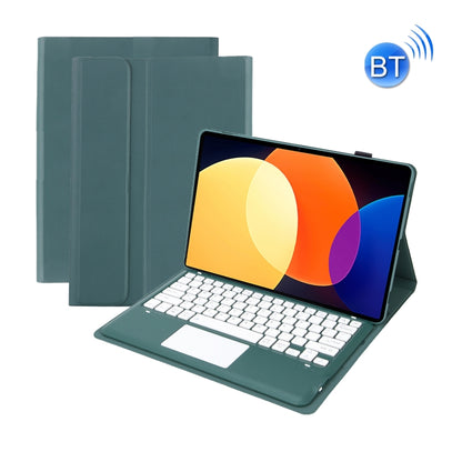 A0N4-A Detachable Sheep Pattern TPU Bluetooth Keyboard Tablet Leather Case with Touchpad For Xiaomi Pad 5 Pro 12.4(Dark Green) - More Tablet Cases by buy2fix | Online Shopping UK | buy2fix