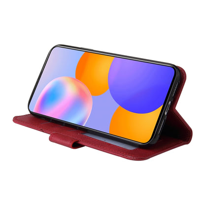 For Huawei Mate 40 Lite GQUTROBE Right Angle Leather Phone Case(Red) - Huawei Cases by GQUTROBE | Online Shopping UK | buy2fix