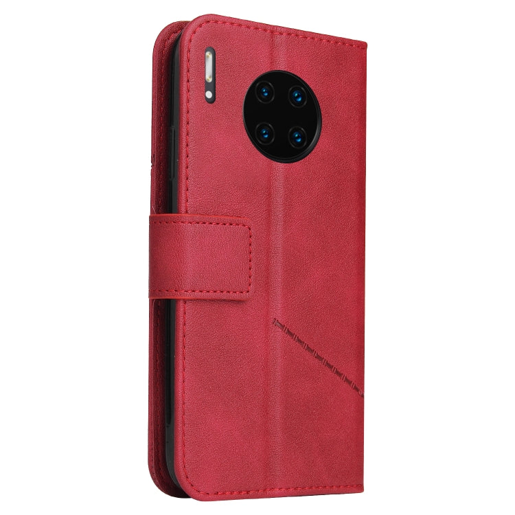 For Huawei Mate 30 Pro GQUTROBE Right Angle Leather Phone Case(Red) - Huawei Cases by GQUTROBE | Online Shopping UK | buy2fix