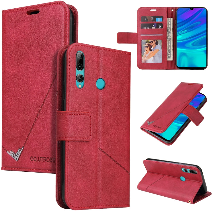 For Huawei Enjoy 9s GQUTROBE Right Angle Leather Phone Case(Red) - Huawei Cases by GQUTROBE | Online Shopping UK | buy2fix